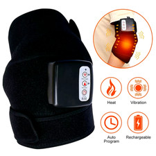 Electric Heated Vibration Knee Joint Brace Therapy Shoulder Massager Pain Relief