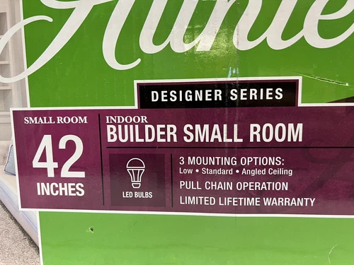 Hunter 42" Ceiling Fan With LED Light One Side Cherry Other Side is Mahogany - Picture 2 of 7