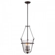 Nuvo Latham 3 Light Copper Espresso Pendant