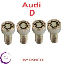 4X Rad Diebstahlschutz Schraube Radmutter Verriegelung Bolzen Code D Audi, VW,