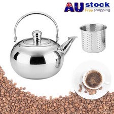 Stainless Steel Tea Kettle Teapot Induction Whistling Stovetop Kitchen Supplies