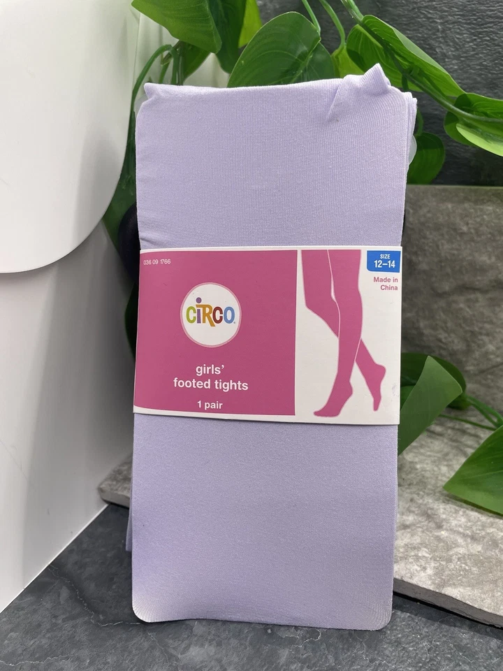 Circo Cotton Knit Tights Girl's Size 12-14 Violet Villa NWT Free Ship - Image 3 of 4
