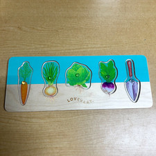 Lovevery Community Garden Vegetable Puzzle - Adventurer Play Kit 16-18 Months