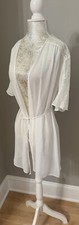 Jonquil Diane Samandi Bridal Lace Peignoir Robe XS