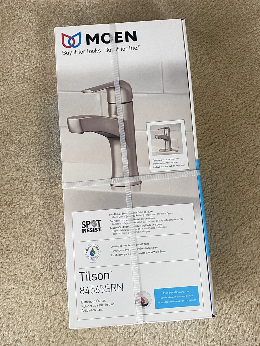 Moen WS84760 Genta Single Hole Bathroom Sink Faucet, 60 OFF