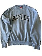 Rare Vintage CHAMPION Baylor Bears Sweatshirt LIGHT BLUE SZ S