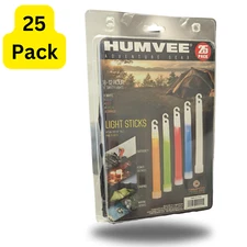 25 Pack Bright 6 Inch Large Glow Sticks - Chem Lights Snap Lights 12 Hour