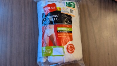 NINP HANES 7 Pr. Tagless Briefs XL 40/42 White