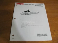 Makita Gasoline Chain Saw Models DCS6800i FW & DCS6800i FL Parts Breakdown