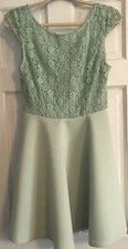 Lace V-back A-line Dress
