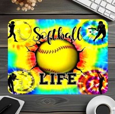 Softball Life Mouse Pad