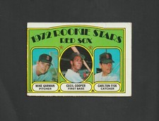 1972 Topps Carlton Fisk & Cecil Cooper RC #79 ~~ Boston Red Sox Rookie Stars