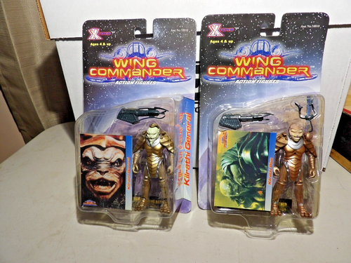 X-Toys Wing Commander Action Figures Lot of 2 - Kilrathi General & Pilot 1999 - Picture 1 of 7