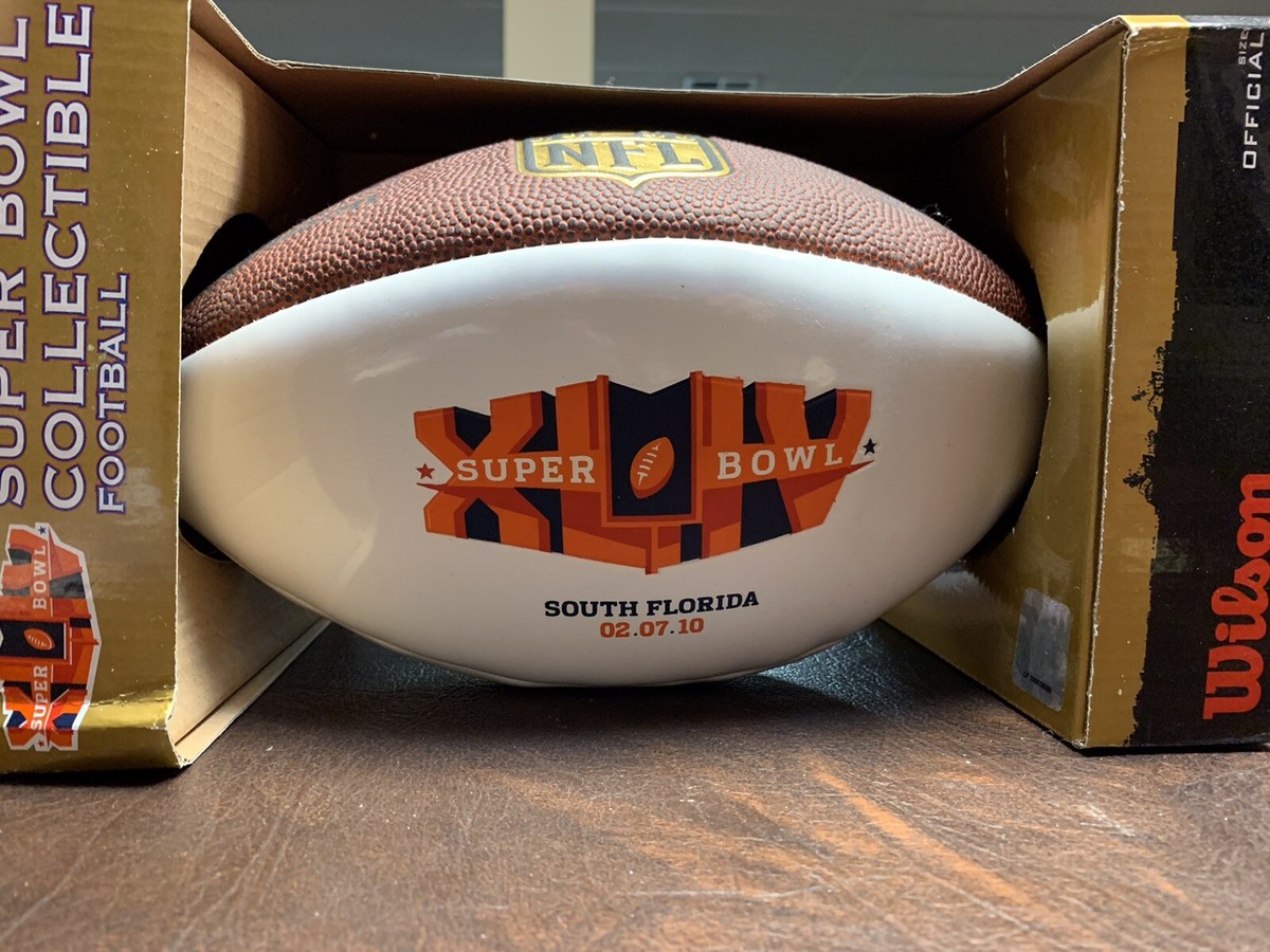 SUPER BOWL XLIV (44) Commemorative Wilson NFL Football-NEW SAINTS