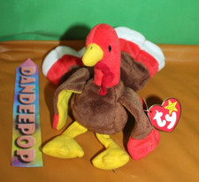 Ty Beanie Babies Gobbles Turkey Stuffed Animal Thanksgiving Toy With Tag 1996