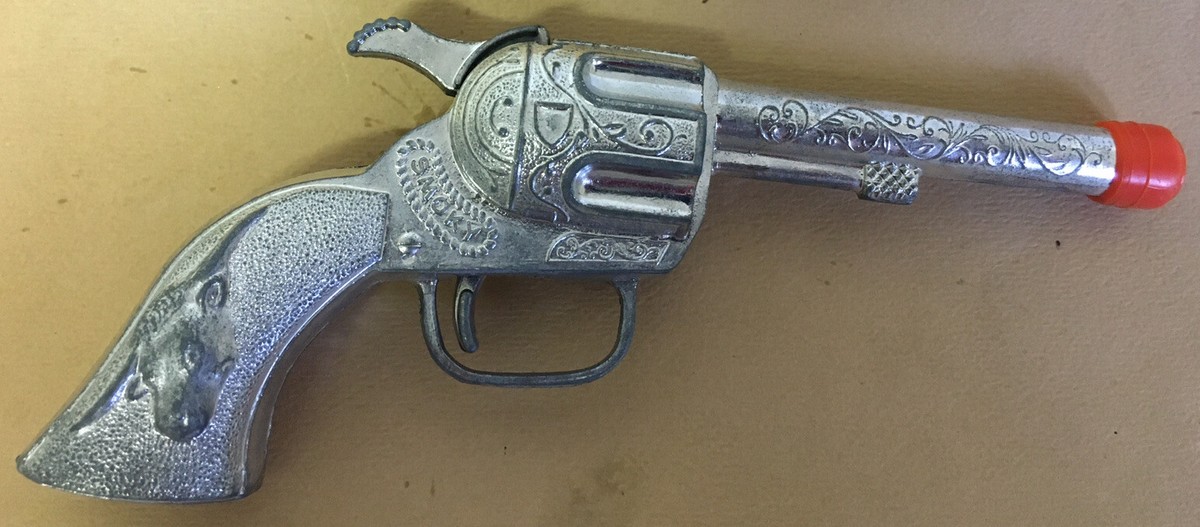 トイガン WESTERNARMSCOLTGOVERNMENTSERIES'80SILVER Vintage SMOKY Metal Toy Cowboy Gun 80's 1980's 5 1/2