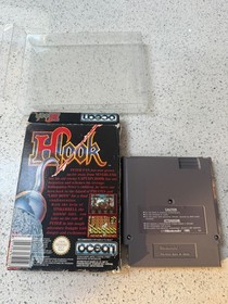 Hook  - Nes  Game - Nintendo - Cart & Box in protective sleeve