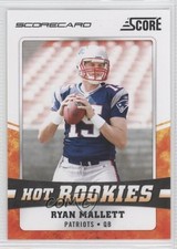 2011 Score Hot Rookies Scorecard Ryan Mallett #23 0b3