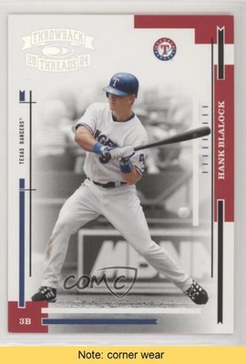 2004 Donruss Throwback Threads Silver Proof 2/100 Hank Blalock #190 READ fm0