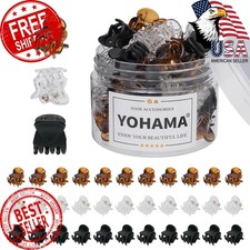 YOHAMA 36Pcs Mini Hair Claw Clips Kids Adult Strong Hold Bangs Clips 3color ...