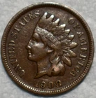 VF-XF 1908-S Indian Head Cent, Well-Detailed, Chocolate-Brown, Key-Date!