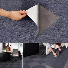 20 Packs Premium Box of Carpet Tiles Commercial Office Flooring Self Adhesive UK