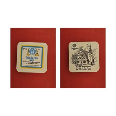 BUB Leinburg schwarzer Kreis Brauerei Bierdeckel Bier
