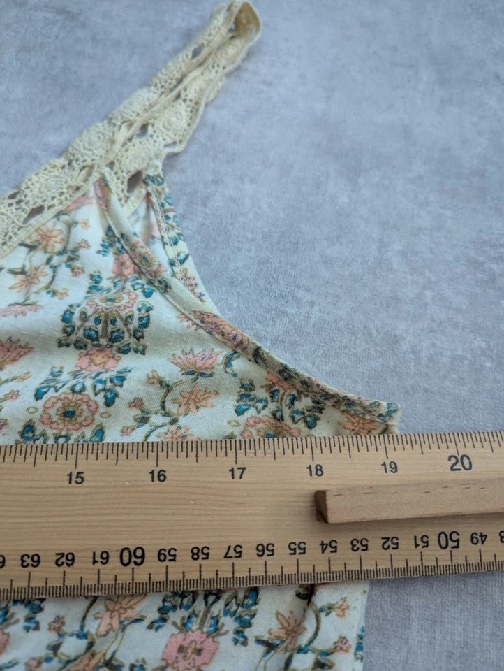 Topshop Camiseta sin mangas Mujer 16 Floral Babydoll Sin mangas Crochet Vestido Romántico Foto 4 de 4