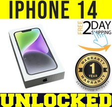 APPLE IPHONE 14 - 128GB FACTORY UNLOCKED MIDNIGHT      1 YEAR WARANTY    SEALED  