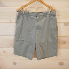 Vtg Eddie Bauer Womens 14 Legend Skykomish Trail Shorts 100 Cotton Sage Green