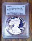 2006-W Silver American Eagle Proof PCGS PR69DCAM 20th Anniversary (324)
