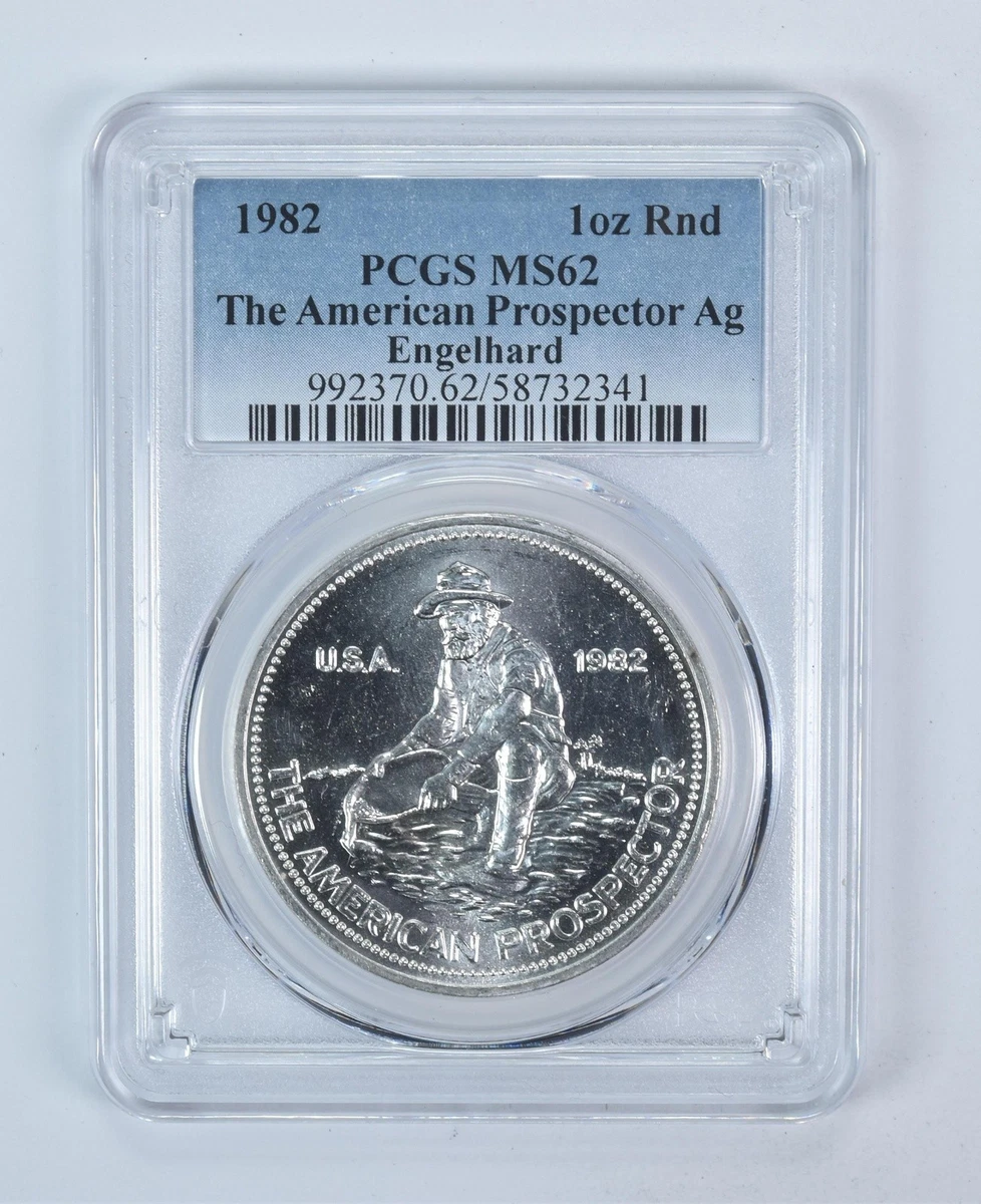 1 Oz Engelhard Prospector Silver Round for sale | eBay