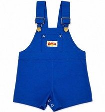 Vintage Stone Apparel 18M Blue Short Overalls Train USA Made