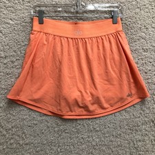 ALO Yoga Skort Medium Adult Orange Match Point Mini Tennis Skirt Stretch Womens