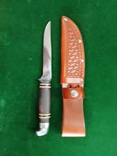 Vintage USA Made Fixed Blade Unbranded L58 Style Hunting Knife
