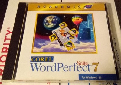 Corel Word Perfect Suite 7 PC CD-Rom Windows 95 w/ Original Jewel Case