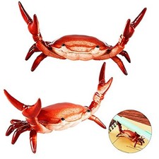 2 Pieces Japanese Creative Cute Crab Pen Holder Weightlifting Crabs Pen Red