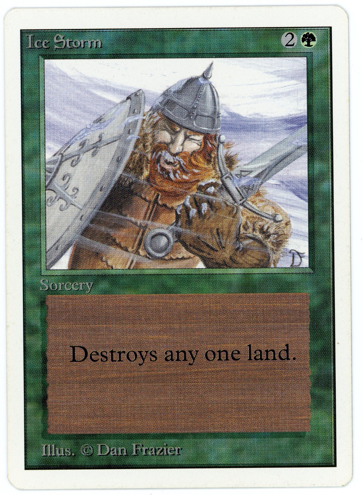 MTG Ice Storm, Unlimited, Moderately Played, English