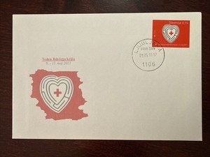 SLOVENIA FDC COVER 2011 YEAR RED CROSS SOLIDARITY HEALTH MEDICINE STAMPS