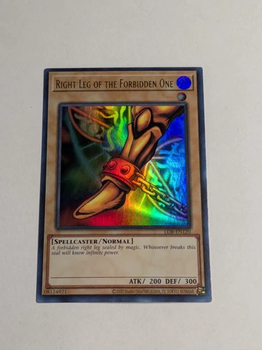 Yugioh Right Leg of the Forbidden One LOB-EN120 25th Anniversary Ultra Rare NM