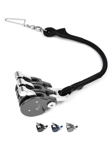 BLUEWING Lega di Alluminio Anodizzato Rigido Blu Water Outrigger Line Lock PRO - Foto 15 di 63
