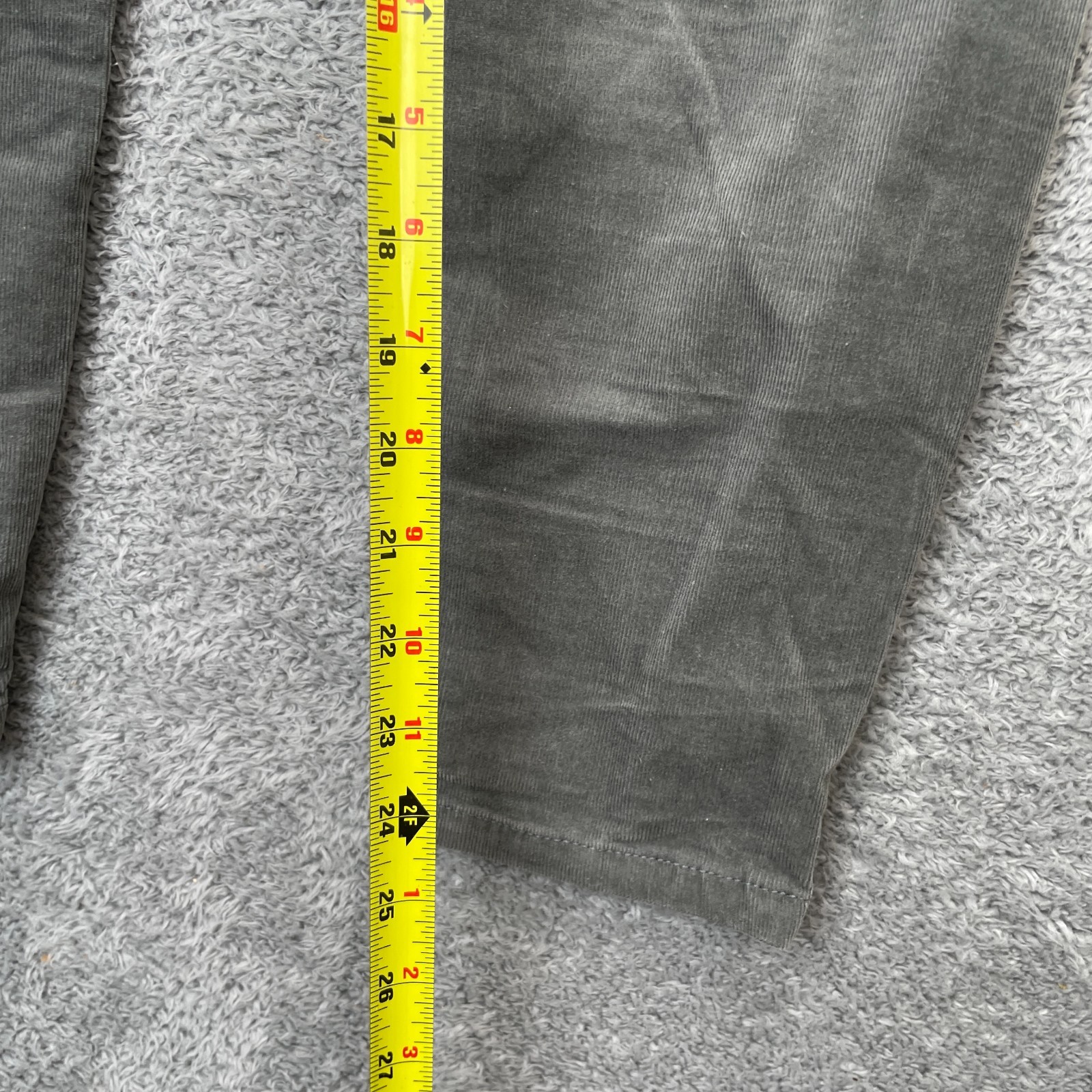 Tommy Hilfiger Pants Womens 6 Gray Tribeca Skinny Leg Corduroy Cotton Stretch image 10