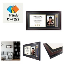 11x22 Diploma Picture Frame with Tassel Holder for 8.5x11 Document/Certificat...