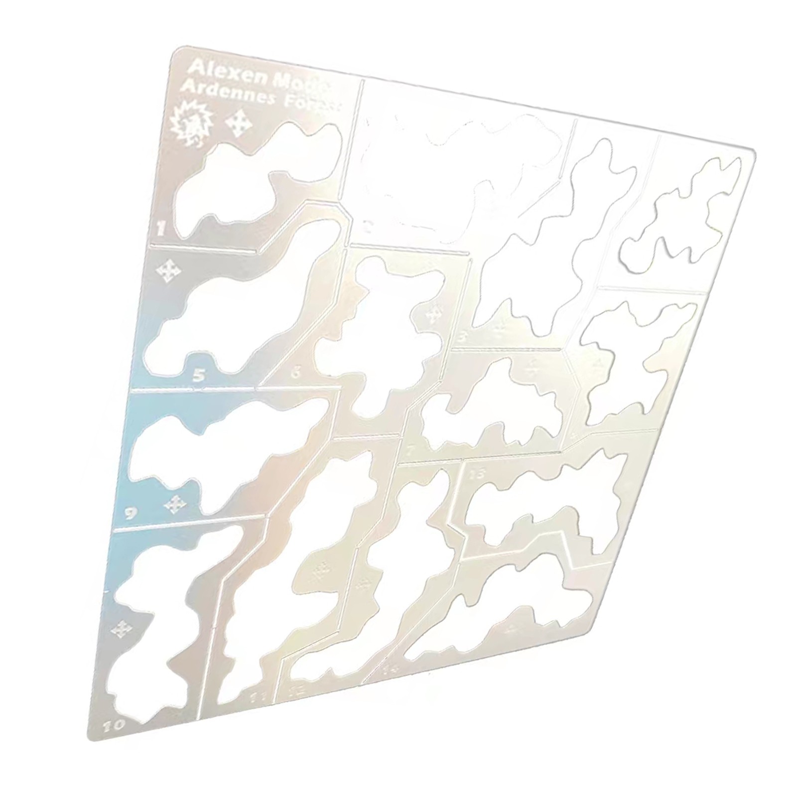 New 1/35 1/100 Forest Camouflage Stenciling Template Leakage Spray Model Tools