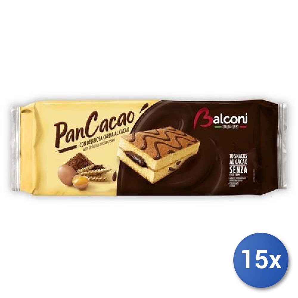 15X Multipack Balconi Cocoa Bread Gr 280