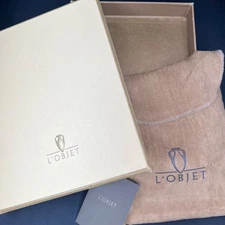 L’Objet 5"x7" Picture Frame Box with Dust Cover and Info Insert, Tan