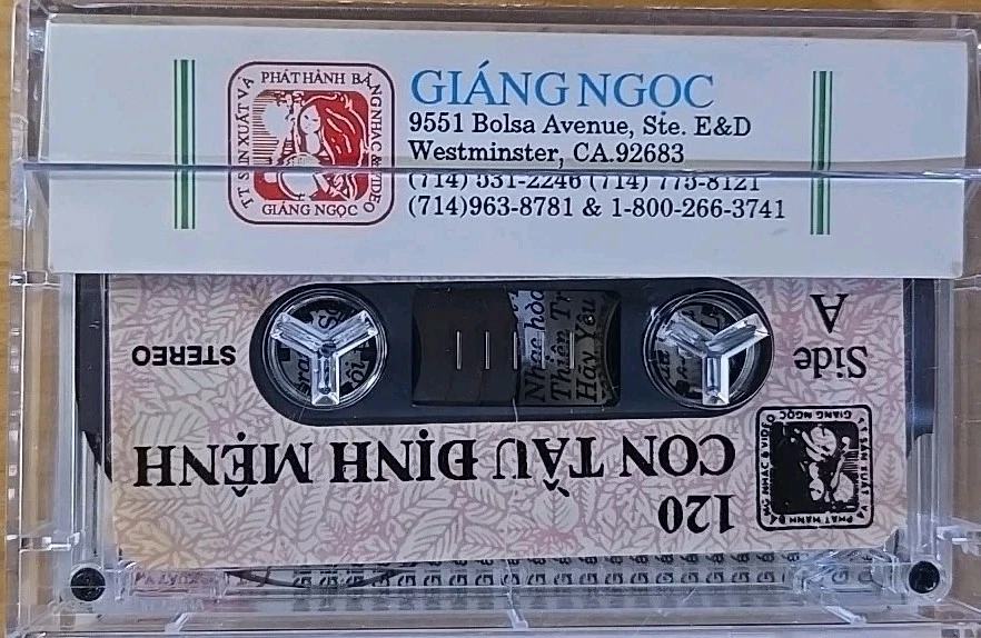 Tieng Hat Phuong Mai 1991 - Con Tau Dinh Menh - Giang Ngọc 120 - Bang Cassette Foto 2 de 4