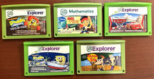 5 Leap Frog LeapPad Explorer Learning Game lot LeapPad 1 2 3 XDI Ultra Platinum