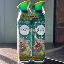 Febreze Odor-Eliminating Air Freshener Spray Fresh-Cut Pine Limited Edtion 2pk