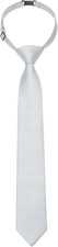 Boys Ties Solid Color Pre-Tied Kids Necktie for Age 8-12 Adjustable Woven Formal